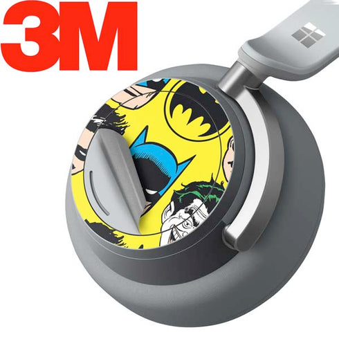 DC Comics Batman Vintage Character Pattern - Joker and Robin Surface Headphones Skin